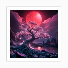 Sakura Tree Art Print