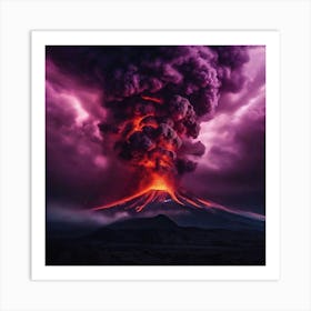 Volcano Eruption Art Print