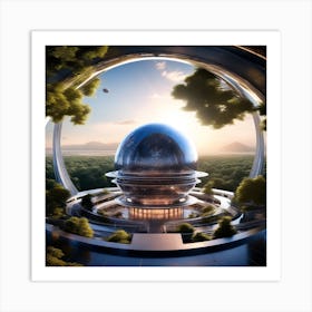 Futuristic Architecture 6 Art Print