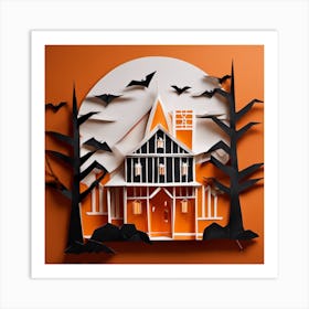 Halloween House 3 Art Print