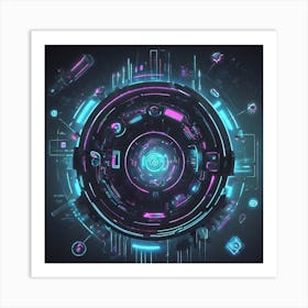 Futuristic Space Art Print