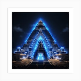 Pyramid Of Light 1 Art Print