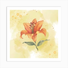 Orange Lily Art Print