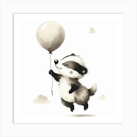 Badger Art Print