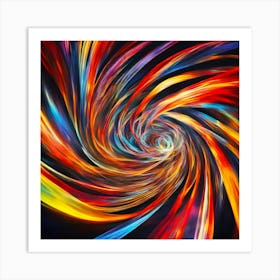 Abstract Swirl Art Print