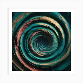 Abstract Spiral Painting Art Print