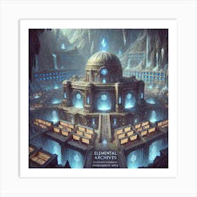 Cascade Sovereignty Elemental Archives Vault Art Print