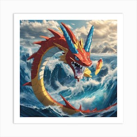 Pokemon Dragon 4 Art Print