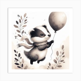 Badger 1 Art Print