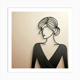 A sophisticated lady 3 Art Print