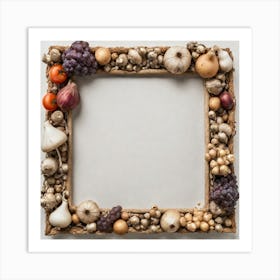 Frame Of Fruits And Vegetables Art Print