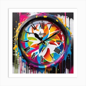 Wall Clock Art Print