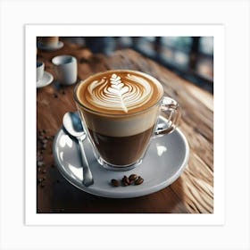 Coffee Latte Art Art Print