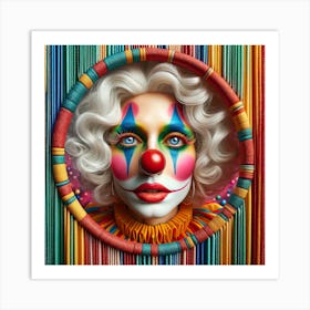 Obscure Clown Portrait Art Print