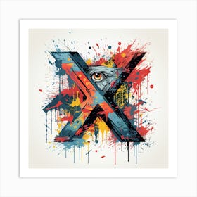 Letter X Art Print