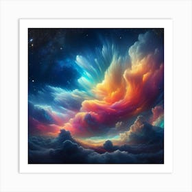 A vibrant sky 2 Art Print