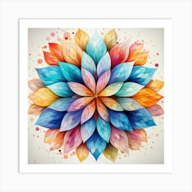 Abstract Flower 4 Art Print