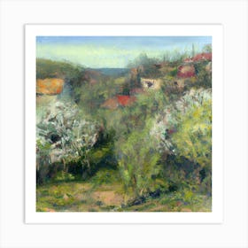 Apricot Orchard Art Print