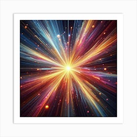 Space Burst Background 1 Art Print