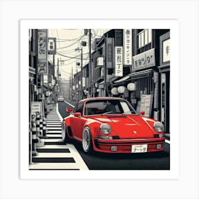 Porsche 911 4 Art Print