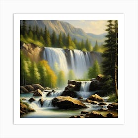 Waterfall 41 Art Print