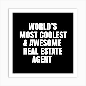 Real Estate Agent Art Print