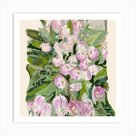 Market House Flowers Art Print