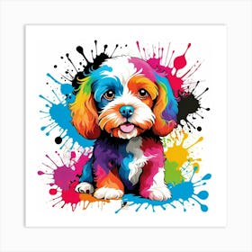 Graffiti Cockapoo 1 Art Print