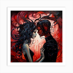 Lovers By Csaba Fikker 86 Art Print