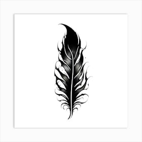 Feather Tattoo Design 4 Art Print