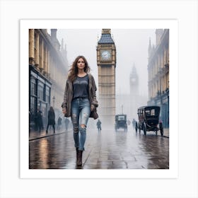 London Street Scene Art Print