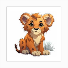 Lion Cub 43 Art Print