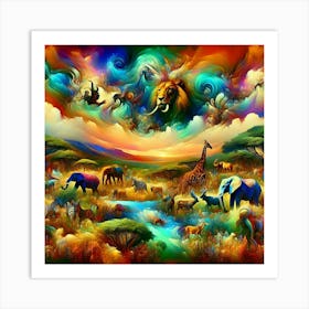 African Heaven Art Print