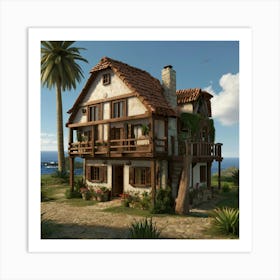 Mediterranean House Art Print