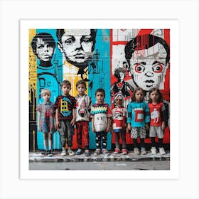 Code of the City. Street Art Art Print