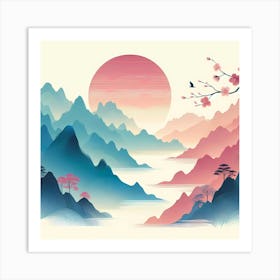 Asian Landscape 21 Art Print