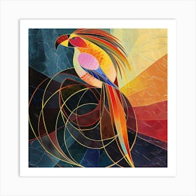 Parrot - colorful cubism, cubism, cubist art,    abstract art, abstract painting  city wall art, colorful wall art, home decor, minimal art, modern wall art, wall art, wall decoration, wall print colourful wall art, decor wall art, digital art, digital art download, interior wall art, downloadable art, eclectic wall, fantasy wall art, home decoration, home decor wall, printable art, printable wall art, wall art prints, artistic expression, contemporary, modern art print, Art Print