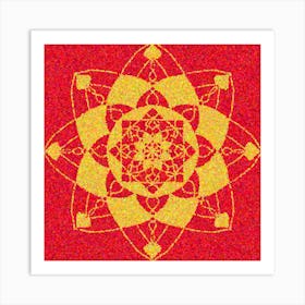 Mandala Of Love And Happiness Art Print