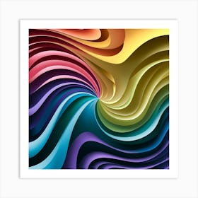 Abstract Colorful Background Art Print