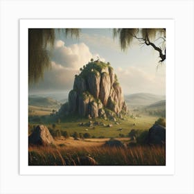 A Holly Rock Art Print