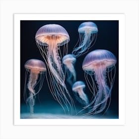 Jellyfishes Art Print