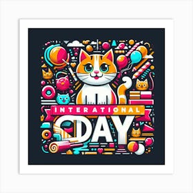 International Day Of The Cat Art Print