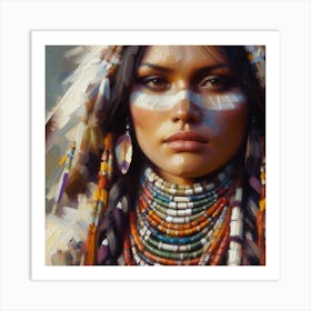 Native American Woman 3 Art Print