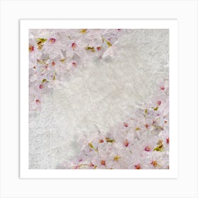 Cherry Blossoms Background Art Print