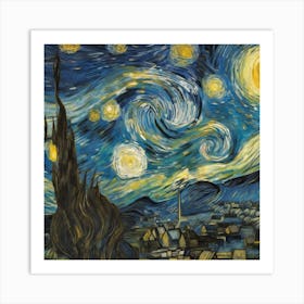 Starry Night 61 Art Print