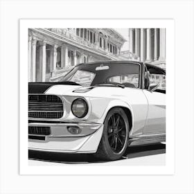 Ford Mustang 1 Art Print