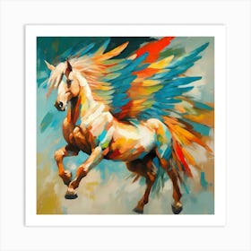 Rainbow Pegasus Art Print