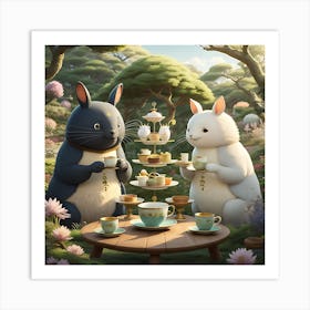 Teatime Enchantment Art Print