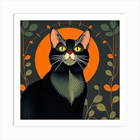 Black Cat 1 Art Print