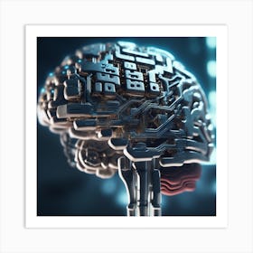 Artificial Brain 47 Art Print